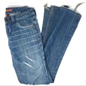 Vigoss Distressed Medium Wash Bootcut Jeans